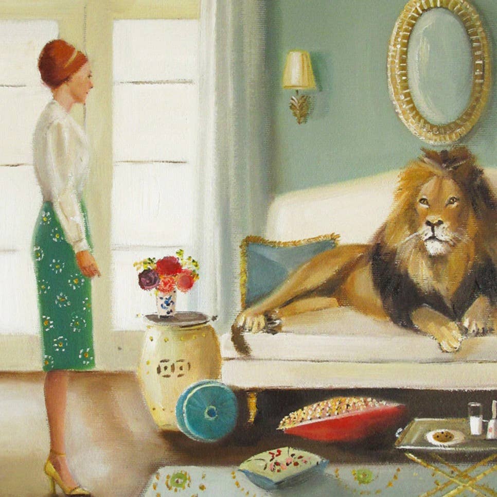 'The Houseguest' Janet Hill Art Print