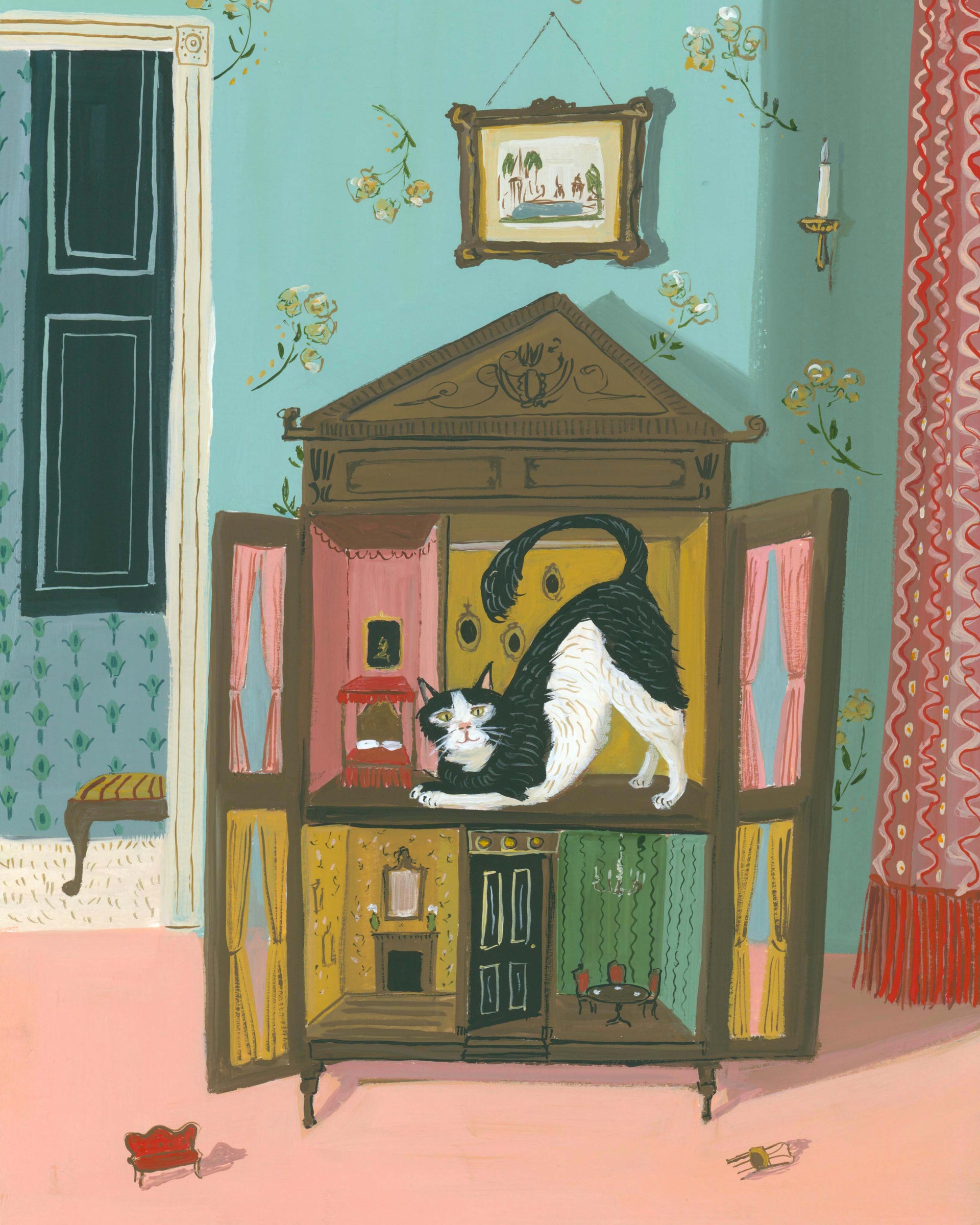 'The New Tenant' Janet Hill Art Print