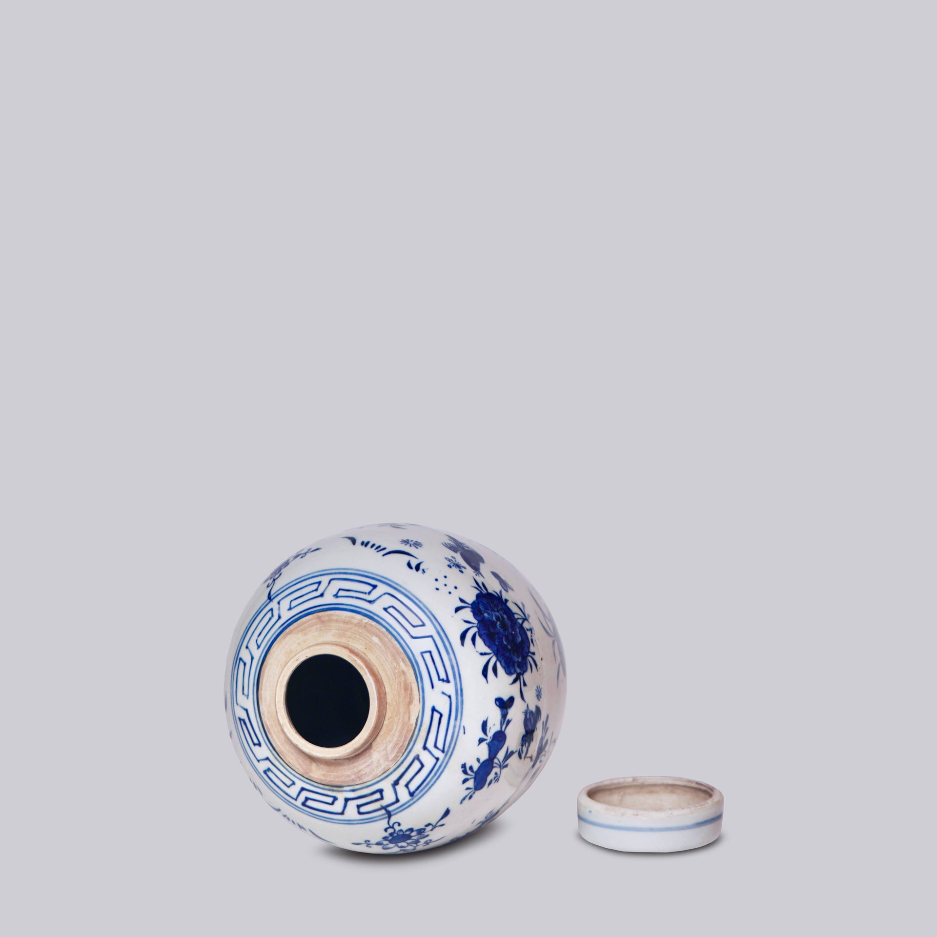 Porcelain Floral Lidded Jar