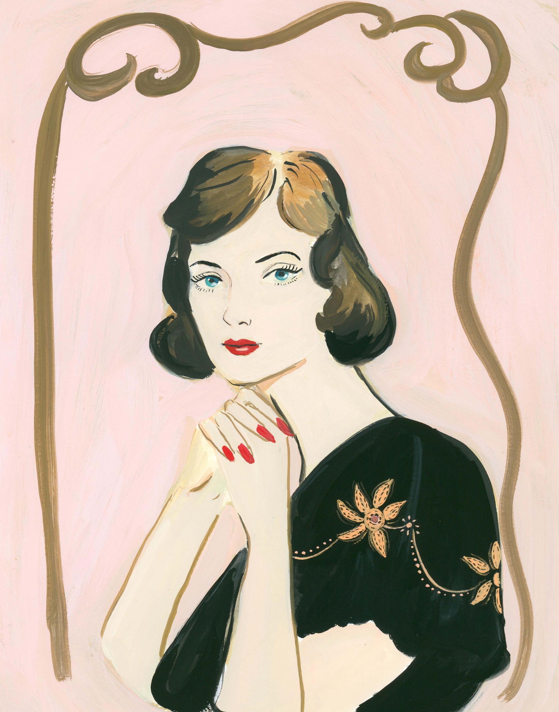 'Goody Goody' Janet Hill Art Print