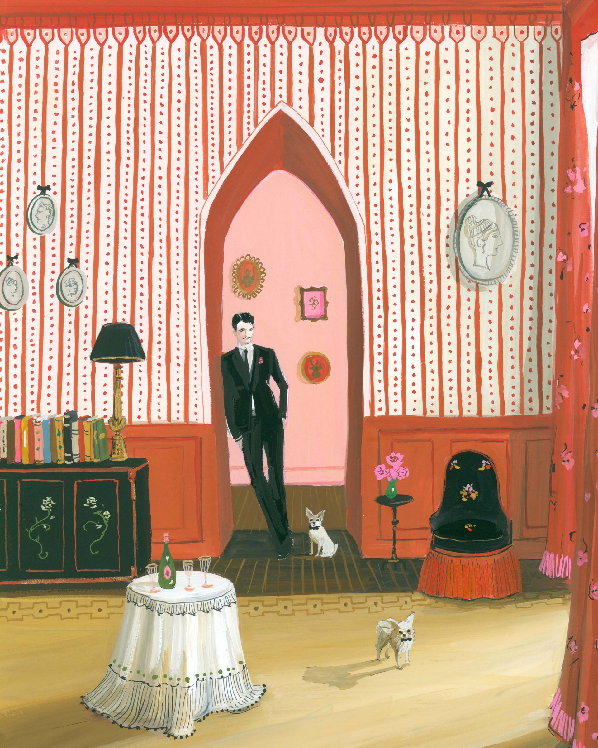 'The Gentlemen' Janet Hill Print