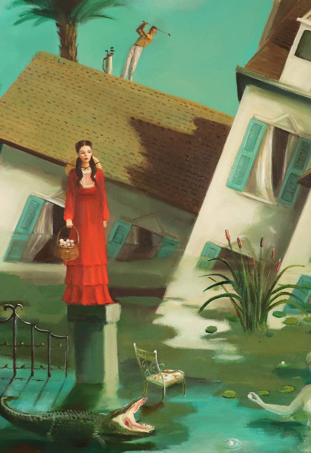'The Incredible Sinking House' Janet Hill Print