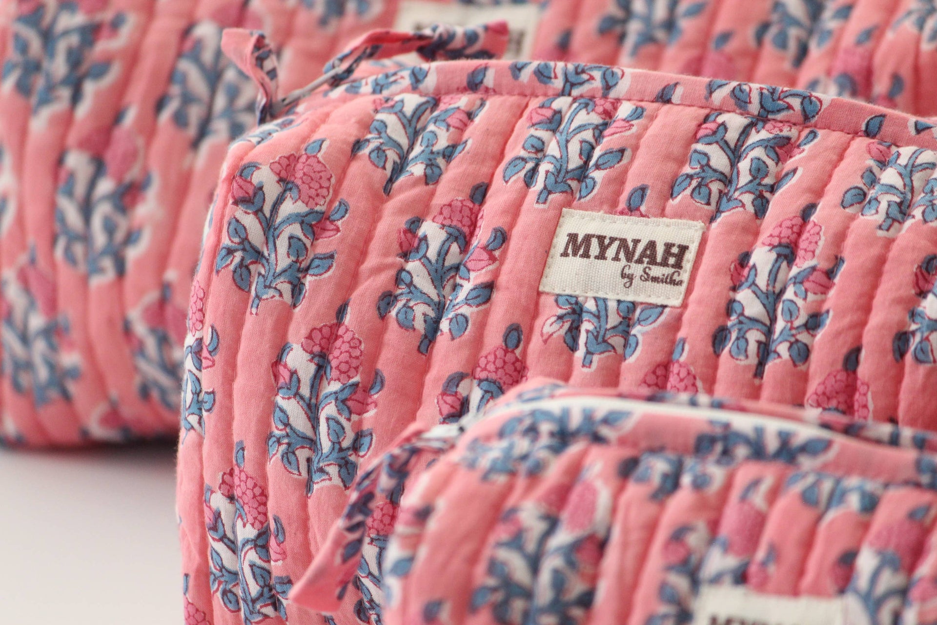 Watermelon Floral Print Makeup/Toiletry Bag