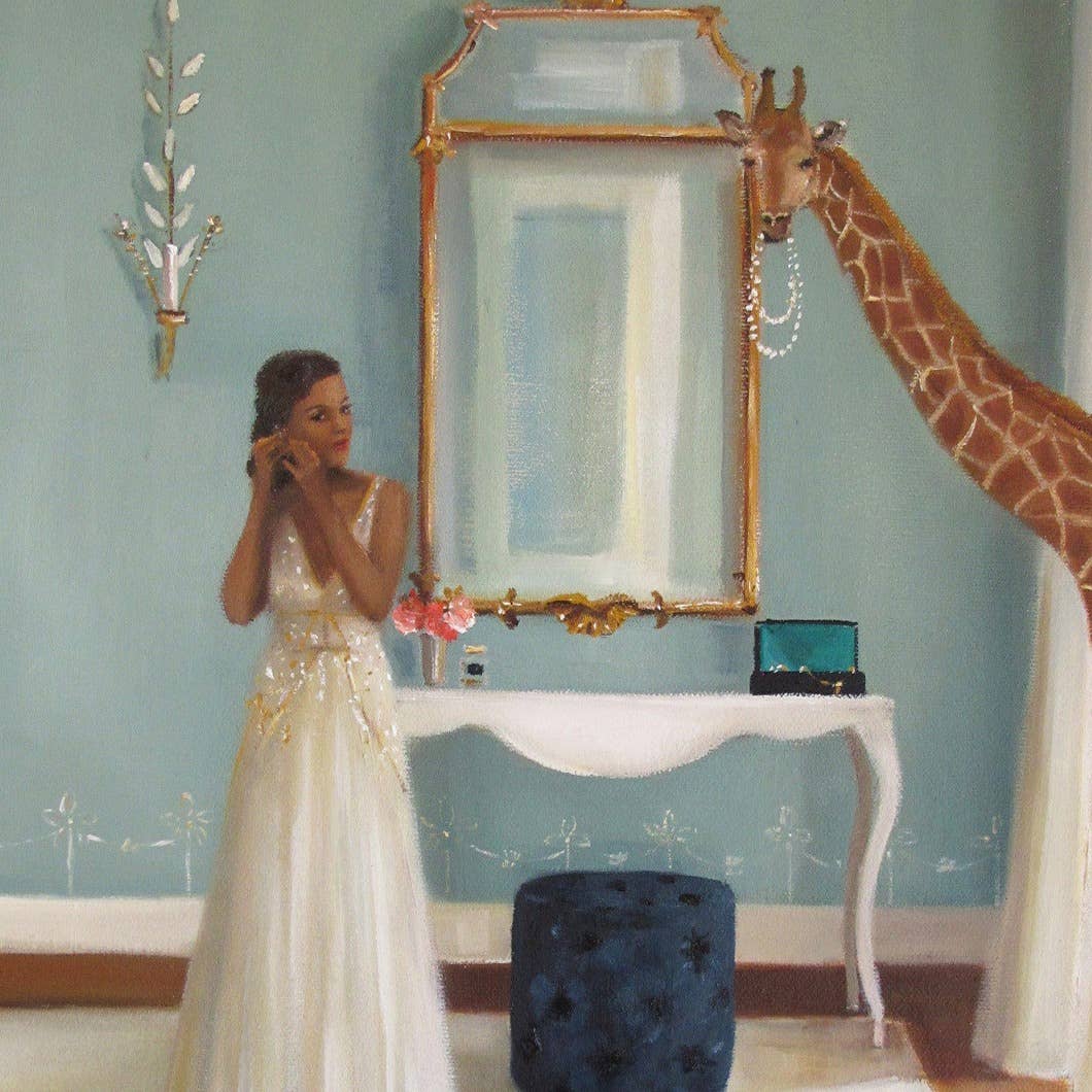 'Lady In Waiting' Janet Hill Art Print