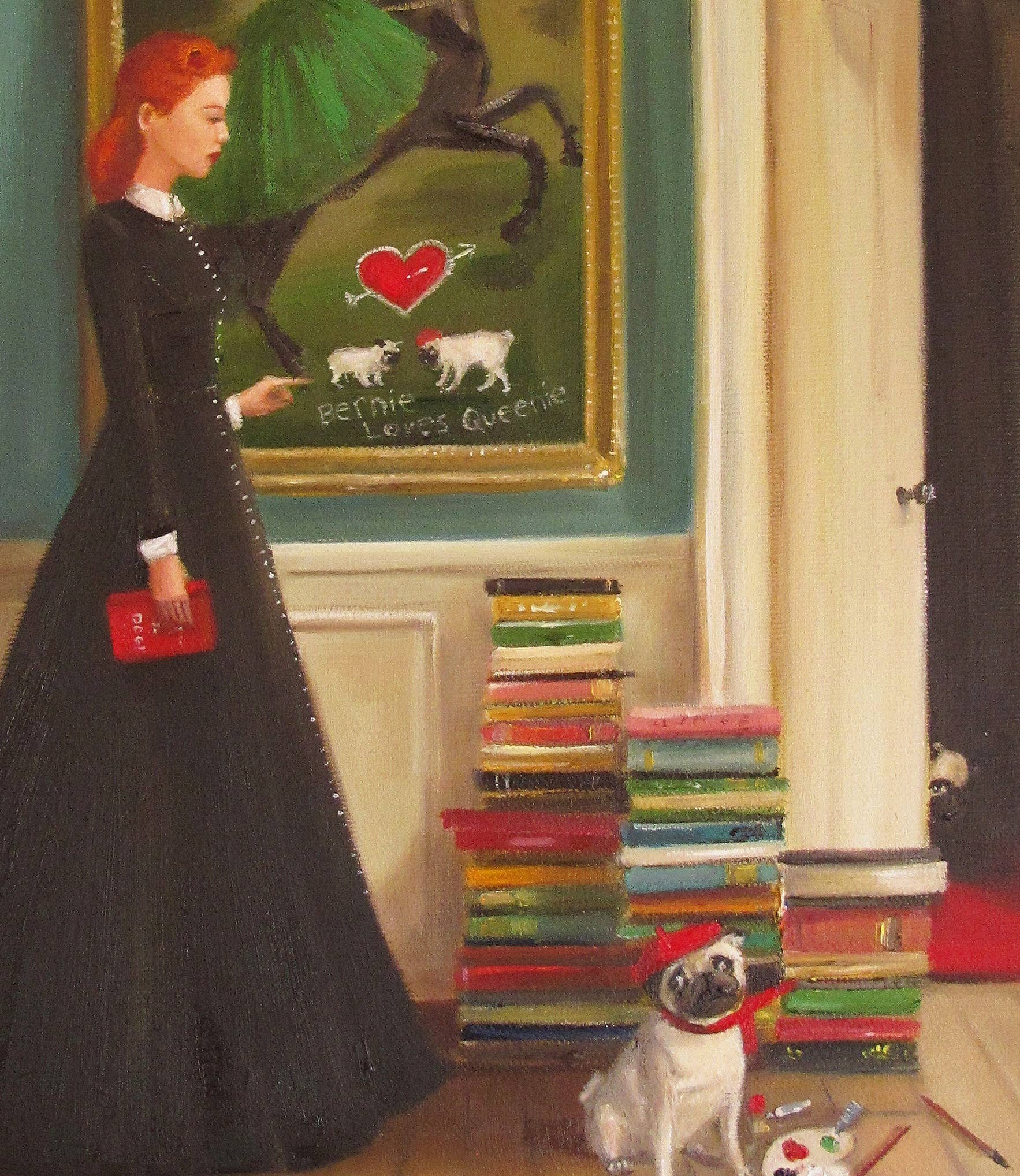 'Miss Moon Lesson Three' Janet Hill Art Print